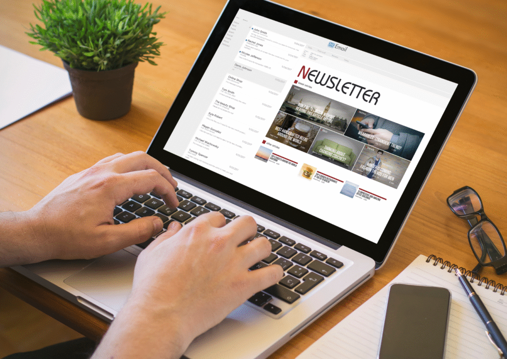 Offre Pro Strategycom – Campagnes emailing avec design personnalisé, automatisation et reporting.